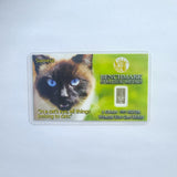 Full Set - Cat Themed 1 Grain .999 Fine Silver Bullion Bar - In COA Card