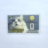 Full Set - Cat Themed 1 Grain .999 Fine Silver Bullion Bar - In COA Card