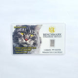 Full Set - Cat Themed 1 Grain .999 Fine Silver Bullion Bar - In COA Card