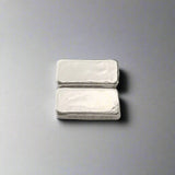 2 Troy Ounce Set - .999 Fine Silver Valentines Bars - Hand Poured - Laser Etched - Certified