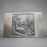 Heart and Shield - Deluxe 10 Troy Ounce Hand Poured .999 Fine Zinc Art Bar - Laser Etched - Certified