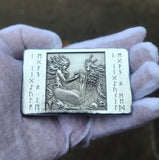 Heart and Shield - Deluxe 10 Troy Ounce Hand Poured .999 Fine Zinc Art Bar - Laser Etched - Certified