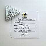 Eye of Providence - .999 Fine Zinc Art Bar ( 45 - 50 Grams ) - With Certificate of Authenticity