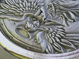 Femina Angelum - Deluxe Hand Poured & Laser Etched .999 Fine Zinc Art Round - Certified