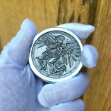 Femina Angelum - Deluxe Hand Poured & Laser Etched .999 Fine Zinc Art Round - Certified