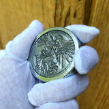 Femina Angelum - Deluxe Hand Poured & Laser Etched .999 Fine Zinc Art Round - Certified