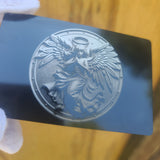 Femina Angelum - Deluxe Hand Poured & Laser Etched .999 Fine Zinc Art Round - Certified