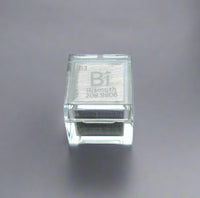 10mm .9999 Fine Bismuth Elemental Cube in Protective Case