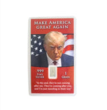 Limited Edition - 1 Grain .999 Fine Silver Trump Mugshot - Very Low Mintage