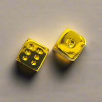 Set of Gold Plated Dice