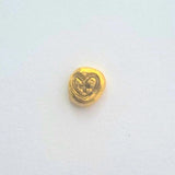 Heart & Cross - 1 Gram .999 Fine 24K Gold Art Round - Hand Poured - Certified