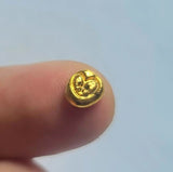 Heart & Cross - 1 Gram .999 Fine 24K Gold Art Round - Hand Poured - Certified