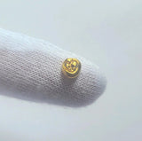 Heart & Cross - 1 Gram .999 Fine 24K Gold Art Round - Hand Poured - Certified