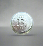 Bitcoin - .999 Fine Zinc Art Round ( 90 - 100 Grams ) - With Certificate of Authenticity