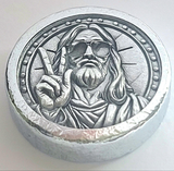 My Buddy Jesus - Deluxe 1 Troy Ounce Poured .999 Fine Zinc Art Round - Laser Etched - Certified