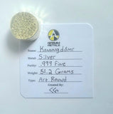 Konungdómr - 50 Gram .999 Fine Silver Art Round - Hand Poured - Certified