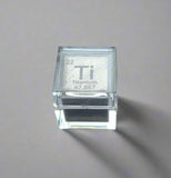 10mm .995 Fine Titanium Elemental Cube in Protective Case