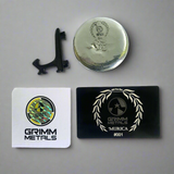 'Murica - Deluxe Hand Poured & Laser Etched .999 Fine Zinc Art Round - Certified
