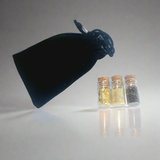 Stocking Stuffer - Gold - Frankincense - Myrrh - in a black velvet pouch