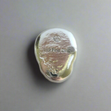 Small Skull - 2 Troy Ounce .999 Fine Zinc Art Bar - With Certificate of Authenticity