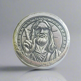 My Buddy Jesus - Deluxe 1 Troy Ounce Poured .999 Fine Zinc Art Round - Laser Etched - Certified