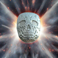 Skull -  .999 Fine Zinc Art Bar ( 115 -125 Grams ) - With Certificate of Authenticity