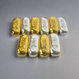 Fylkir & Dróttning - Set of 1/4 Troy Ounce Hand Poured .999 Fine Silver Art Bars - 24K Gold Electroplated - Only 3 Sets Remain