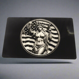 'Murica - Deluxe Hand Poured & Laser Etched .999 Fine Zinc Art Round - Certified