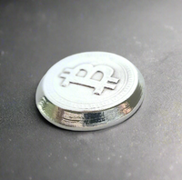 Bitcoin - .999 Fine Zinc Art Round ( 90 - 100 Grams ) - With Certificate of Authenticity