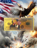 Trump - $100 24K Gold Foiled Novelty Federal Reserve Note