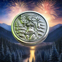 'Murica - Deluxe Hand Poured & Laser Etched .999 Fine Zinc Art Round - Certified