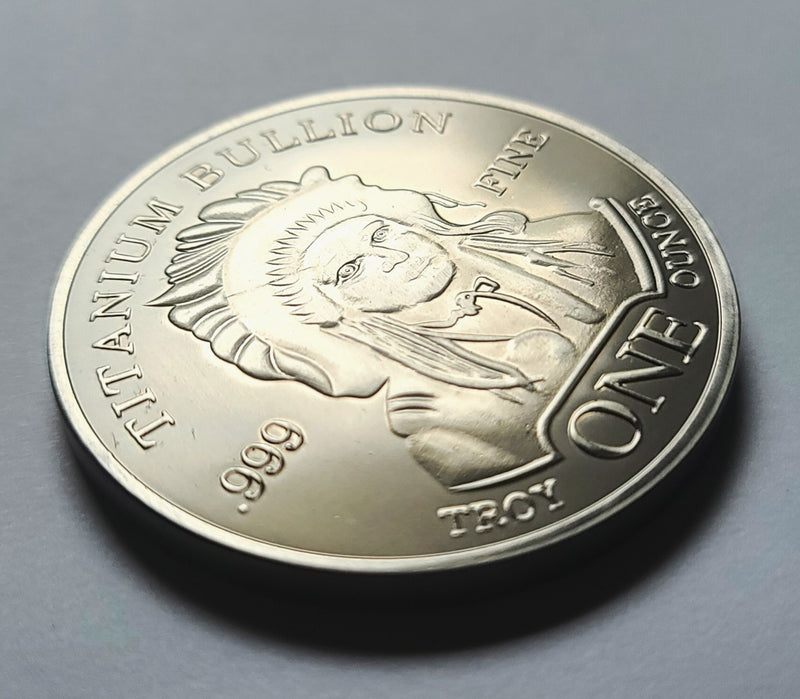 1 Troy Ounce .999 Fine Titanium Bullion Round | Grimm Metals