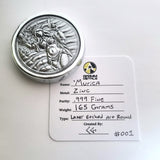 'Murica - Deluxe Hand Poured & Laser Etched .999 Fine Zinc Art Round - Certified
