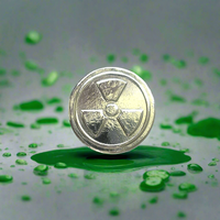 Toxic Radiation  - .999 Fine Zinc Art Round ( 80 - 90 Grams ) - With Certificate of Authenticity