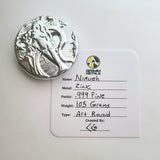 Nimueh - Lady of the Lake -  .999 Fine Zinc Art Round ( 100 - 110 Grams ) - With Certificate of Authenticity