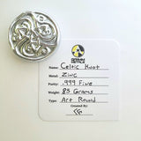 Celtic Knot - .999 Fine Zinc Art Round ( 75 - 85 Grams ) - With Certificate of Authenticity