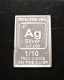 1/10 Troy Ounce .999 Fine Silver Bar - in COA Card