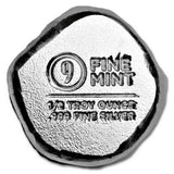 1/2 Troy Ounce .999 Fine Hand Poured Silver Round - Santa