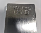 1 Kilo .999 Fine Lead Bullion Bar