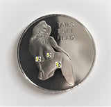 Heads or Tails Sexy Girl Novelty Coin - Silver Color