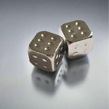Set of Silver plated dice