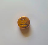 1 Troy Ounce Hand Poured .999 Fine Copper Button Round