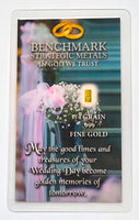 Wedding Day - 1/4 Grain .999 Fine 24k Gold Bullion Bar In COA Card