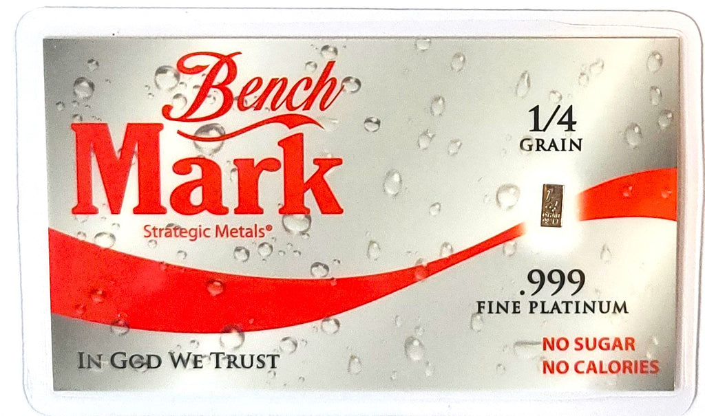 Diet Cola - 1/4 Grain .999 Fine Platinum Bullion Bar