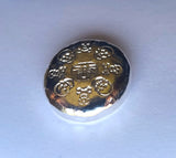 1/2 Troy Ounce Hand Poured .999 Fine Silver Art Round - Spider & Skulls
