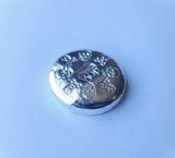 1/2 Troy Ounce Hand Poured .999 Fine Silver Art Round - Spider & Skulls