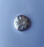 1/2 Troy Ounce Hand Poured .999 Fine Silver Art Round - Spider & Skulls