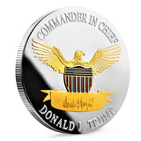 Silver and Gold Plated Donald Trump 2020 Souvenir Coin