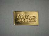 Combination - Platinum & Gold 1/10 Gram .999 Fine Bullion Bars - In COA Card