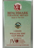 Merry Christmas - 1 Grain .999 Fine 24k Gold Bullion Bar In COA Card